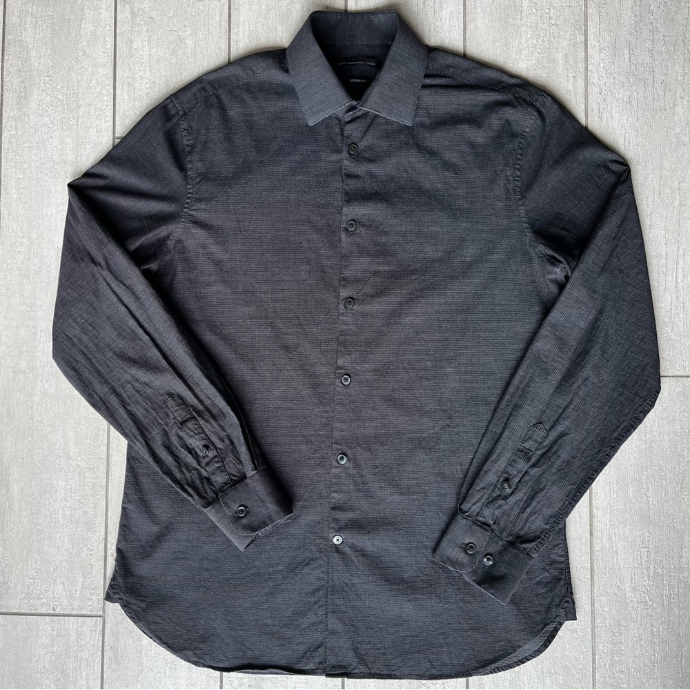 John Varvatos USA Modern Fit Long Sleeve Button Up Dress Shirt Men’s 16L